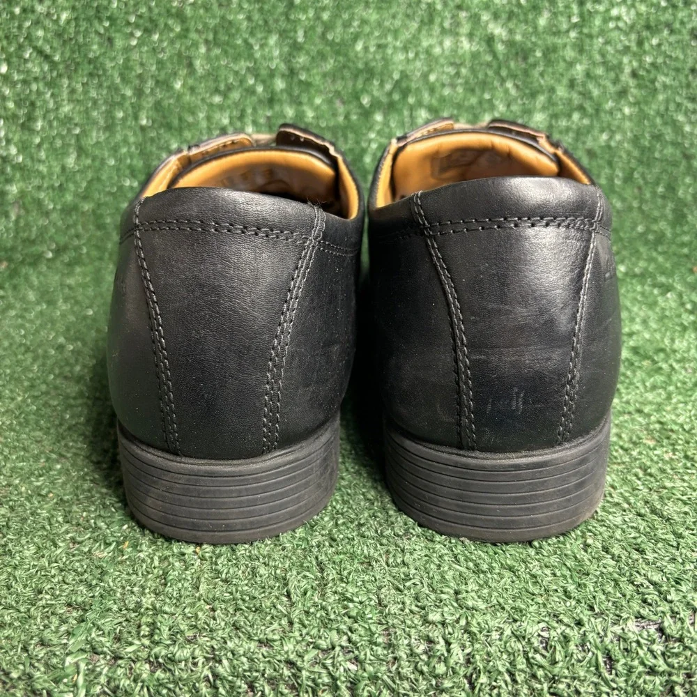 Clarks Tilden Cap Leather Ultimate Comfort Formal Oxford Dress Shoe Black Men 11
